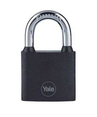 Vorhängeschloss Yale Y111B/38/121/1, Eisen, schwarz, 38 mm, 3 Schlüssel