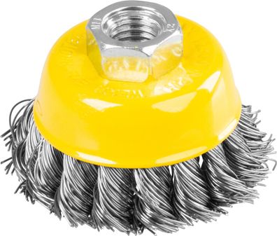 Bürste Strend Pro TCB-500 65 mm, Topfbürste, gezopft, M14x2, Draht 0,35 mm