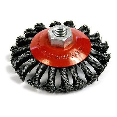 Bürste Strend Pro TCB-504 100 mm, Rundbürste, Topfbürste, gezopft, M14x2