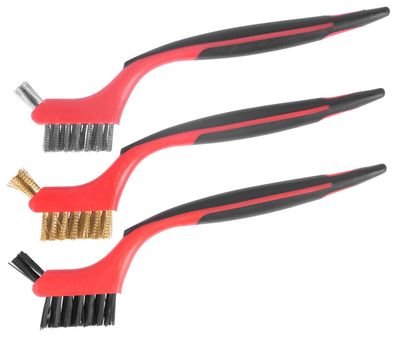 Bürsten-Satz Strend Pro BS618, 3-teilig, Nylon/Stahl/Messing