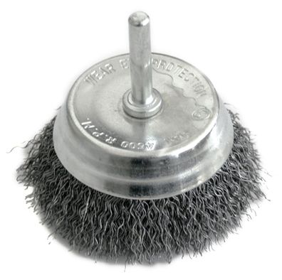 Bürste Strend Pro CCB-509, 100 mm, Topf-, gewellt, mit Schaft, Draht 0.3 mm