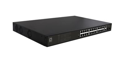 Level One GEP-2821 LevelOne Switch 28x GE GEP-2821 19" 390W 24xPoE