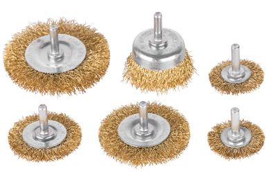Bürsten-Set Tigerlion 8220, Topfbürste, gewellt, 6-teiliges Bürsten-Set