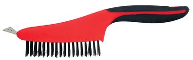 Bürste Strend Pro ComfortGrip CG682, 3-reihig, Stahl, mit Schaber
