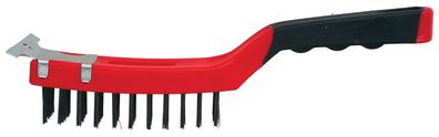Bürste Strend Pro ComfortGrip CG385, 4-reihig, Stahl, mit Schaber