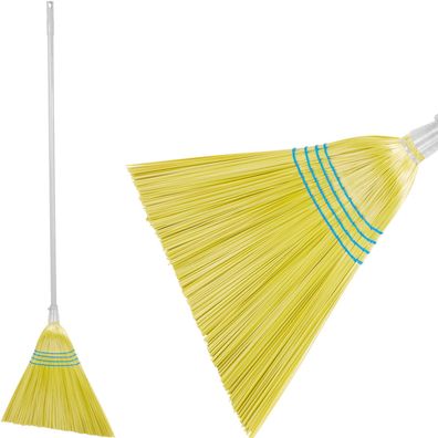 Besen MagicHome 3806Y, SorgoSkew, gelb, Stiel 153 cm, Alu, schräg