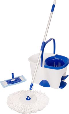 Reinigungsset Neco Tornado Spin Mop, rotierender Bodenwischer+Eimer 18