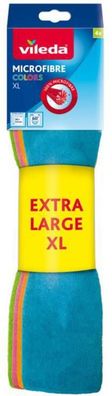 Tuch Vileda Microfibre Colors XL, Mikrofaser, Packung 4 Stk