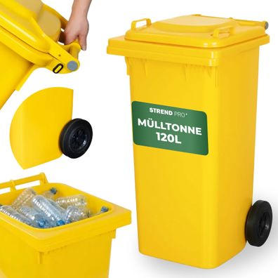 Behälter ICS GB2, 120 Liter, gelb, Abfalltonne