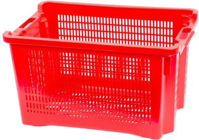 Kiste ICS M402000, 40 Liter, 56x35x31 cm, perforiert, rot