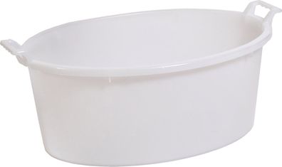 Waschbecken ICS P12160, 33 Lit., 60 cm, weiß, oval, mit Ohren