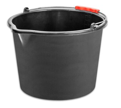 Eimer ReCycled® 12 Liter, Bau, Kunststoff, Kunststoffgriff, mit Ausguss