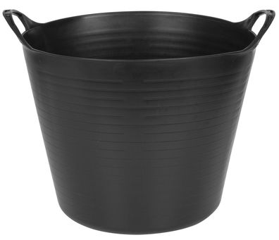 Eimer Strend Pro Flexi, schwarz, Bau, mit Ohren, 39x35,5 cm, 27 Liter