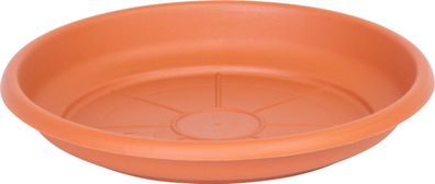 Untersetzer für Blumentopf ICS ERICA rund, Terrakotta, 16 cm — Verkaufseinheit 4