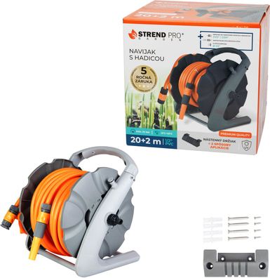 Aufroller Strend Pro Premium, mit Gartenschlauch 1/2", L-20 + 2 m
