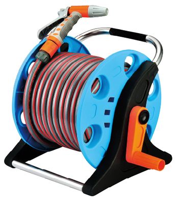 Schlauchaufroller ST.2015A 1 2", mit Schlauch 20 m, Pistole, Kupplungen