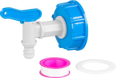 Ventil Strend Pro, Garten, 3/4", 125 mm, mit Reduzierung für IBC-Tank, PVC