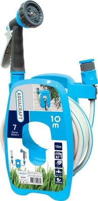 Schlauchaufroller AQUACRAFT® 990490, Set, mit Gartenschlauch 3 8", L-10