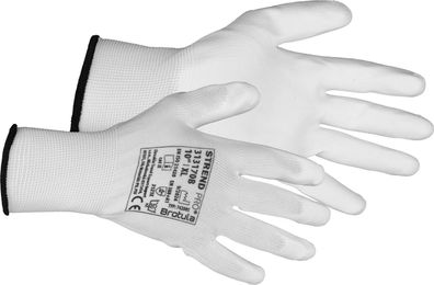 Handschuhe ST Brotula White 10/XL, Gartenhandschuhe, weiß, mit Blister —