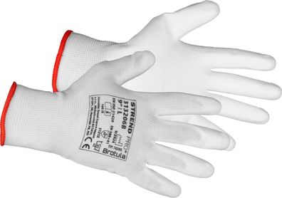 Handschuhe ST Brotula White 09/L, Gartenhandschuhe, weiß, mit Blister —