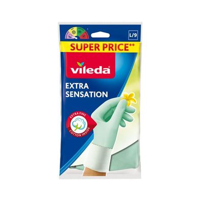 Handschuhe Vileda Extra Sensation, L