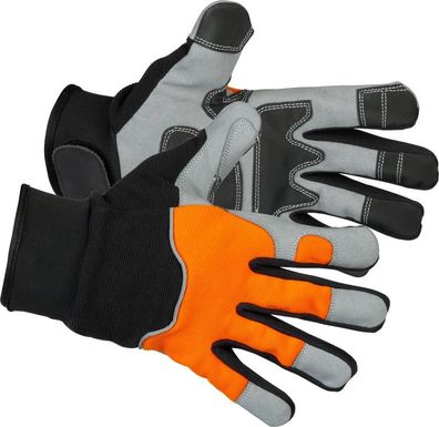 Handschuhe Strend Pro Arvilo High Vision, Textil Leder mit