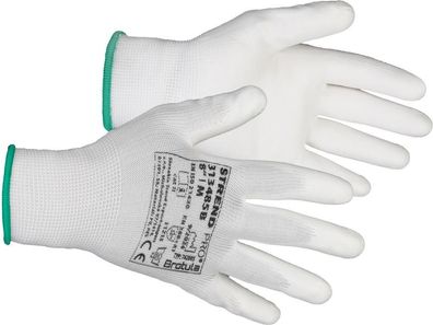 Handschuhe ST Brotula White 08/M, Gartenhandschuhe, weiß, mit Blister —