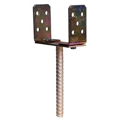 Träger für Kanthölzer CASU, 0-200 mm, Zn, Fuß verstellbar, versenkbar