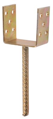 Träger für Kanthölzer CSU, 150 mm, Zn, Fuß versenkbar, Sockel