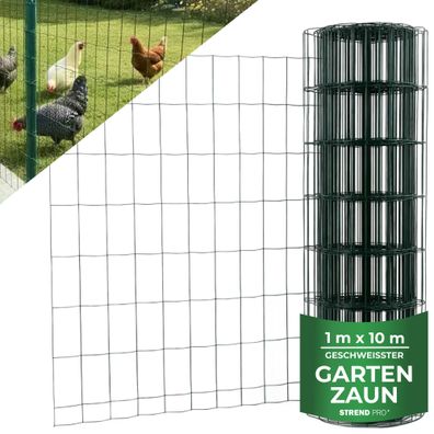 Geflecht Europlast 1, 1000 100x50 2, 20 mm, grün, RAL 6005, Zn+PVC