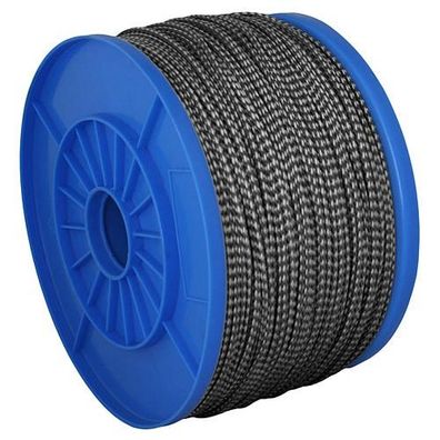 Seil Strend Pro MDB200B, 3 mm, schwarz, PP, Tragf. 43 kg, L-380 m