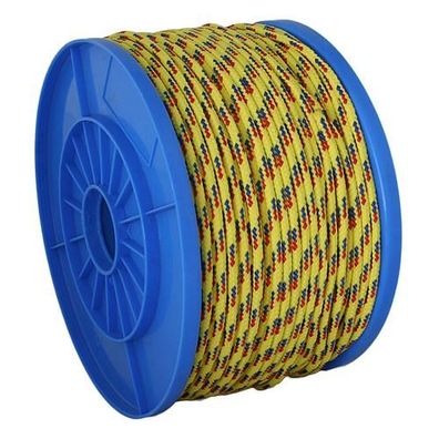 Seil Strend Pro MDB200Y, 5 mm, gelb-blau-rot, PP, Tragf. 119 kg, L-130 m