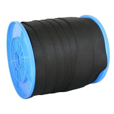 Spanngurt Strend Pro WR50, 25 mm, schwarz, Rolle 70 m, PP, max. 190 kg