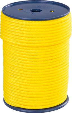 Seil Strend Pro Premium, PPV, 6 mm, Schnur, geflochten, gelb, mit Kern