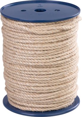 Seil Strend Pro Premium, Jute, natürlich, 6 mm, Schnur, gedreht, L-100 m