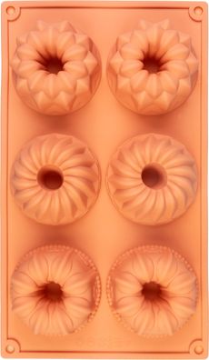 Form MagicHome, zum Backen, für Mini-Gugelhupf, Silikon, 29,5x17,5x3,5 cm
