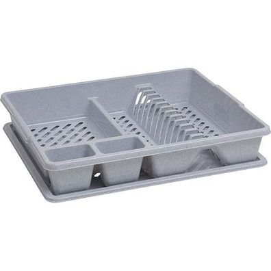 Abtropfgestell Curver® 173460, für Küchengeschirr, Grau Lux, 45x38x9 cm
