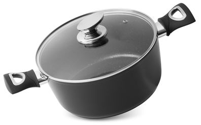 Topf MagicHome Black Line, 24 cm, 4000 ml, mit Deckel
