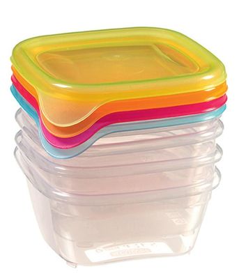 Dose Curver® Fresh&Go, Set 4 Stk., 250 ml, Mix, 110x90x110 mm
