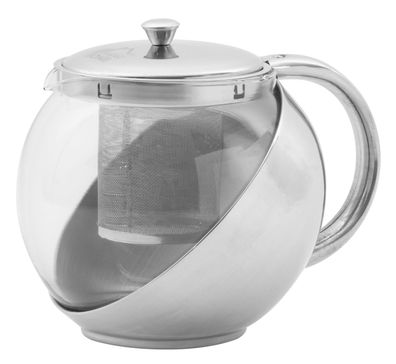 Teekanne MagicHome TP108, 1100 ml, Glas/Edelstahl
