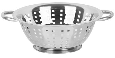 Sieb MagicHome, 24 cm, quadratische Löcher, Edelstahlsieb