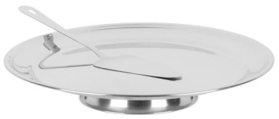 Ständer MagicHome, für Torte, 32 cm mit Servierer, 26,5 cm, Edelstahl
