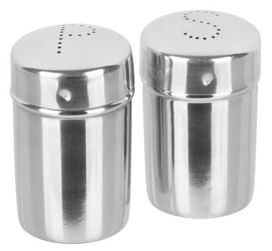 Set Salzstreuer und Pfefferstreuer MagicHome, 5,5x9 cm, Edelstahl