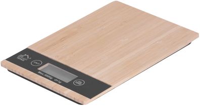 Waage MagicHome, Küchenwaage, Bambusmuster, max. 5 kg, 23x16,5 cm