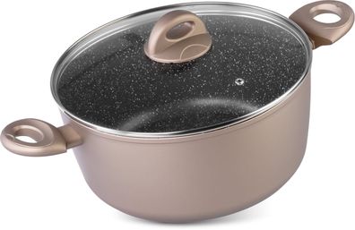 Topf MagicHome Coffee Brown Line, 28 cm, 5900 ml, mit Deckel