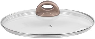 Deckel MagicHome Coffee Brown Line, Glas, 24 cm