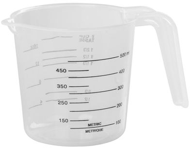 Odmerka MagicHome, 500 ml, s výlevkou, plastová — Verkaufseinheit 2 Stk