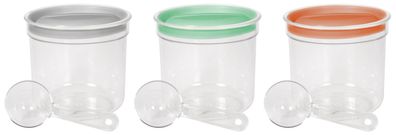 Dose Curver® DRY FOOD, 1000 ml, mit Messbecher, Farbmix Minze Grau