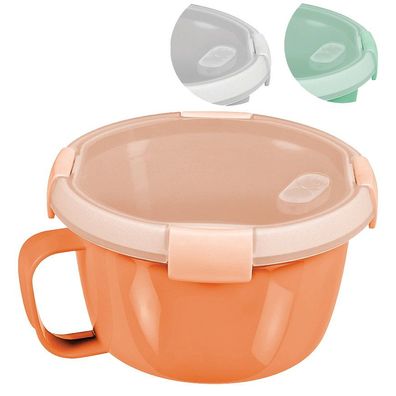 Dose Curver® 900 ml, mit Öse, öffnender Deckel, mit Griff, Farbmix Minze