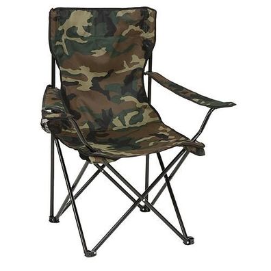 Stuhl LEQ ARNOLD, Camouflage, Klappbar, Camping, Oxford 600D, 85x50x85 cm